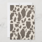 Uitnodiging voor Westerne jongen van het land (Achterkant)