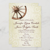 Uitnodiging voor Westerne wielweddenschappen in he (Voorkant / Achterkant)