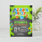 Uitnodiging voor wetenschappelijk verjaardagsfeest (Staand voorkant)