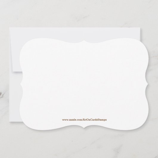 Uitnodiging voor White & Gold Kerstmis (Voorkant)