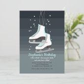 Uitnodiging voor White Ice Schaatsen (Staand voorkant)