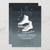 Uitnodiging voor White Ice Schaatsen (Voorkant / Achterkant)