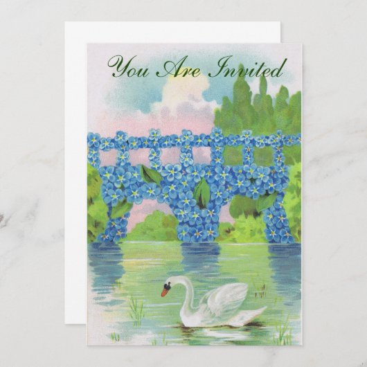 uitnodiging voor White Swan (Voorkant / Achterkant)