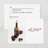 Uitnodiging voor wijn diner viering (Voorkant / Achterkant)