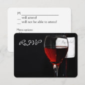 Uitnodiging voor wijn diner viering (Voorkant / Achterkant)