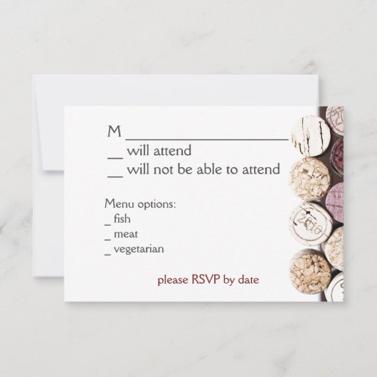 Uitnodiging voor wijn diner viering (Achterkant)