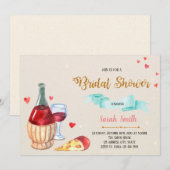 Uitnodiging voor wijn en kaas (Voorkant / Achterkant)