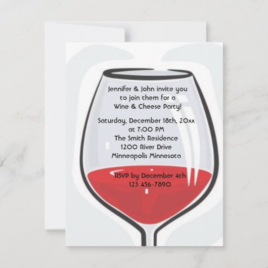 Uitnodiging voor wijn- en kaaspartijen (Achterkant)