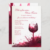 Uitnodiging voor wijn uit Splash (Voorkant / Achterkant)