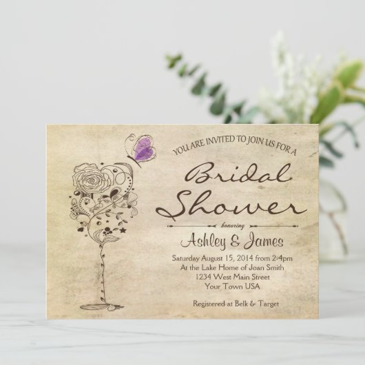 Uitnodiging voor wijnen en kazen (Staand voorkant)