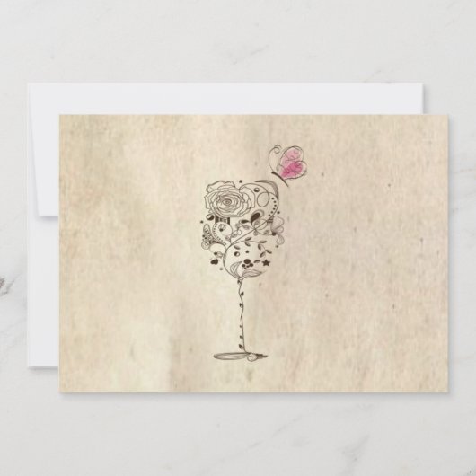 Uitnodiging voor wijnen en kazen (Achterkant)