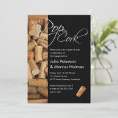 Uitnodiging voor wijnfeest 'De Kurk Knal' (Staand voorkant)