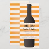 Uitnodiging voor wijnflesjes (Voorkant / Achterkant)