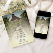 Uitnodiging voor wijngaarden in wijngaarden en bar