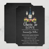 Uitnodiging voor wijnmakerij of bruidsdouche (Voorkant / Achterkant)