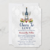 Uitnodiging voor wijnmakerij of bruidsdouche (Voorkant)