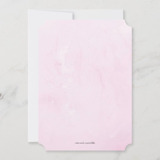 Uitnodiging voor wijnmakerij of bruidsdouche (Achterkant)