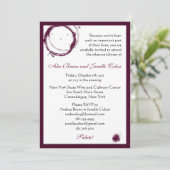 Uitnodiging voor wijnpartij (Staand voorkant)