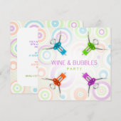 Uitnodiging voor wijnpartij (Voorkant / Achterkant)