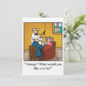 Uitnodiging voor wijnpartij "spectickles" (Staand voorkant)