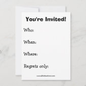 Uitnodiging voor wijnpartij "spectickles" (Achterkant)