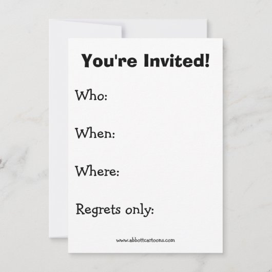 Uitnodiging voor wijnpartij "spectickles" (Achterkant)