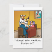 Uitnodiging voor wijnpartij "spectickles" (Voorkant)