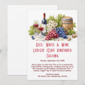 Uitnodiging voor wijnproeverij op de Dag van de Ar (Voorkant / Achterkant)