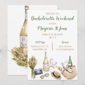 Uitnodiging voor wijnproeverij weekend voor meisel (Voorkant / Achterkant)