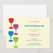 Uitnodiging voor wijnproevers (Voorkant / Achterkant)