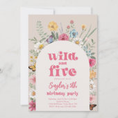 Uitnodiging voor Wild en Five Wildflower (Voorkant)