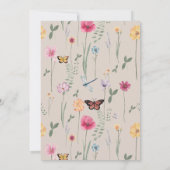 Uitnodiging voor Wild en Five Wildflower (Achterkant)