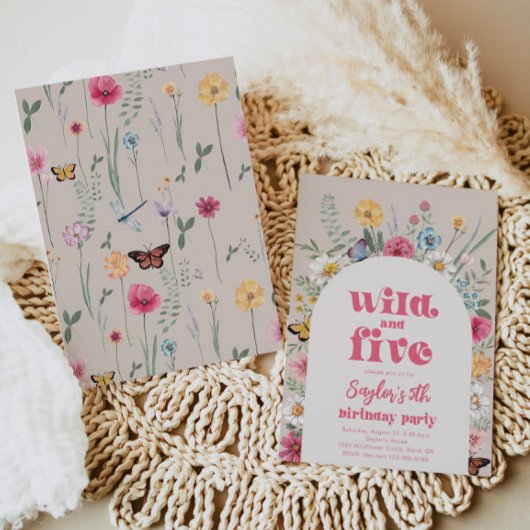 Uitnodiging voor Wild en Five Wildflower