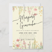 Uitnodiging voor Wild Flower Wedding (Voorkant)