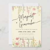 Uitnodiging voor Wild Flower Wedding (Voorkant)