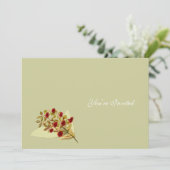 Uitnodiging voor Wild Flower Wedding (Staand voorkant)