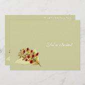 Uitnodiging voor Wild Flower Wedding (Voorkant / Achterkant)