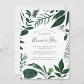 Uitnodiging voor Wild Forest Engagement Party (Voorkant)