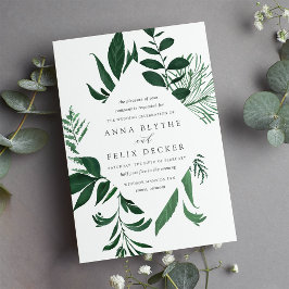 Uitnodiging voor Wild Forest Wedding