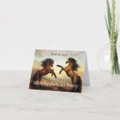 uitnodiging voor wilde paarden (Voorkant)