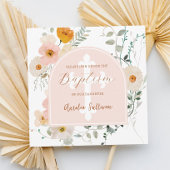 Uitnodiging voor wildebloemen boogdoop