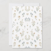 Uitnodiging voor Wildflower Baby Shower (Achterkant)