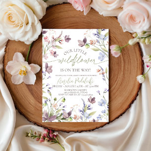 Uitnodiging voor Wildflower Baby Shower