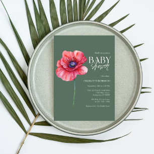 Uitnodiging voor Wildflower Baby Shower