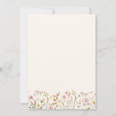 Uitnodiging voor Wildflower Boho Baby Shower (Achterkant)