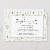 Uitnodiging voor Wildflower Garden Baby Shower per (Voorkant)