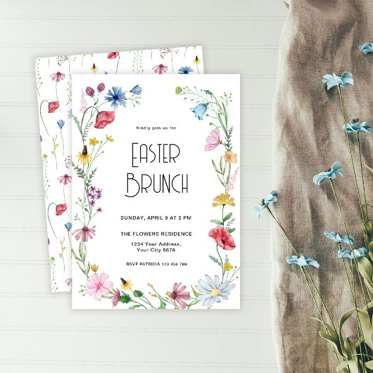 Uitnodiging voor Wildflower Pasen Brunch