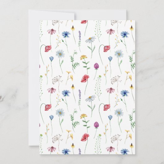 Uitnodiging voor Wildflower Pasen Brunch (Achterkant)