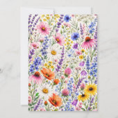 Uitnodiging voor Wildflower Tuinfeest (Achterkant)