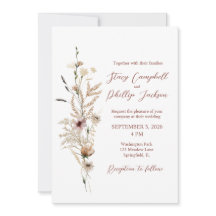 Uitnodiging voor Wildflower Wedding